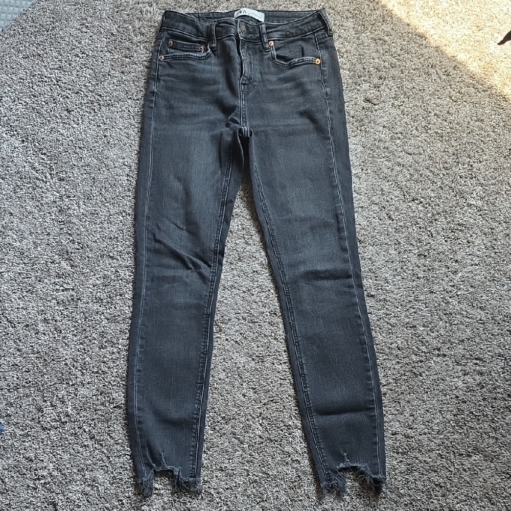 Zara Charcoal Skinny Jeans The Skinny In Pearl Black